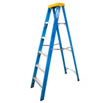 Escada Tesoura Fibra Premium 6 Degraus 1,80MTS TAFP6 W BERTOLO