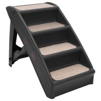 Escadas dobráveis para cães vidaXL pretas portáteis leves 62x40x49,5 cm Escadas dobráveis para cães vidaXL pretas portáteis leves 62x40x49,5 cm