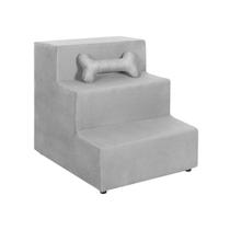 Escadas Escadinha para Pet 3 Degraus Gato e Cachorro SMF Decor Cor:Cinza Escadas Escadinha para Pet 3 Degraus Gato e Cachorro SMF Decor Cor:Cinza