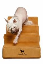 Escadas para cães NOAH & PAW Leather Extra Wide 17" 4 degraus Escadas para cães NOAH & PAW Leather Extra Wide 17" 4 degraus