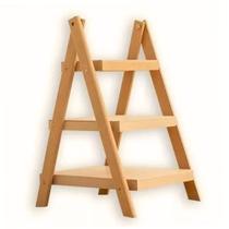 Escadinha Escada de mesa 3 andares mdf cru Para decorações de eventos