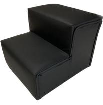 Escadinha Escada Pet 2 Degraus Gato Cachorro Tecido material sintético Preto