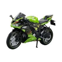 Escala 1/12 Kawasaki Ninja ZX-6R Diecast Motocicleta Brinquedo Super Esporte Modelo Miniatura - Double Horses