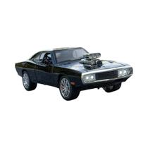 Escala 1:24 1970 Dodge Charger R/T Diecast Muscle Car Modelo Com Luz Sonora Puxar Para Trás Para