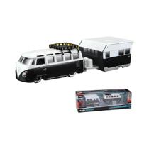 Escala 1:64 Volkswagen Van Samba Alameda Trailer Maisto Modelo De Carro De Liga Leve Brinquedo Para