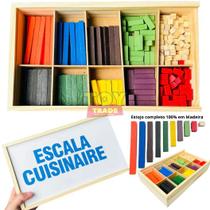 Escala Cuisenaire 294 Peças Completa Cx De Madeira Brinquedo Educativo Pedagogico Escolar Contador Escala Cuisenaire 294 Peças Completa Cx De Madeira Brinquedo Educativo Pedagogico Escolar Contador