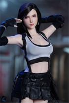 Escala Head Sculpt RoofWorld Tifa 1/6 para corpo PH TBL de 12" Escala Head Sculpt RoofWorld Tifa 1/6 para corpo PH TBL de 12"