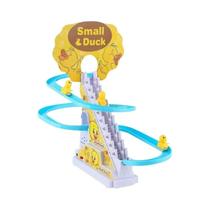 Escalador De Escadas Elétrico Infantil Little Duck Com Música E Luzes Pista Deslizante