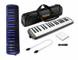 Escaleta Preta Mellody 37 Teclas Profissional + Bag