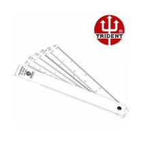 Escalímetro de Bolso Trident 15cm PVC Branco Eb-5
