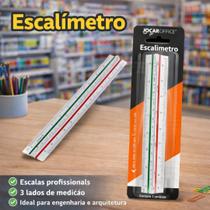 Escalímetro Profissional Jocar Office 30cm Triangular 3 Lados Arquitetura Engenharia