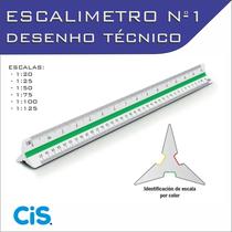Escalímetro Régua Triangular Plástico 30 Cm N 1 Cis - Fenix