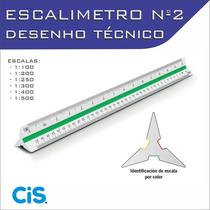Escalímetro Régua Triangular Plástico 30 Cm N 2 Cis - Fenix Escalímetro Régua Triangular Plástico 30 Cm N 2 Cis - Fenix