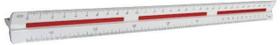 Escalímetro Trident 7830/1 Triangular 30Cm Resina ABS Branco Escalímetro Trident 7830/1 Triangular 30Cm Resina ABS Branco