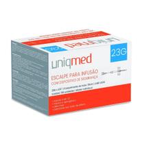 Escalpe com Dispositivo de Segurança 23G c/100 un. Uniqmed Escalpe com Dispositivo de Segurança 23G c/100 un. Uniqmed