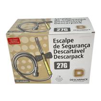 Escalpe De Segurança 27G Com 100 Unidades Descarpack