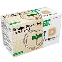 Escalpe Descartavel 21G Descarpack 100UNIDADES Escalpe Descartavel 21G Descarpack 100UNIDADES
