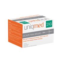 Escalpe para infusão uniqmed val 04/01/29 21g-30g Escalpe para infusão uniqmed val 04/01/29 21g-30g