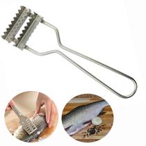 Escamador Inox Removedor De Escamas De Peixe Pente Duplo Top