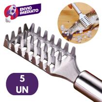 Escamador Removedor De Escama de Peixe Aço Inox Descamador Limpa Peixe Profissional Escamador Removedor De Escama de Peixe Aço Inox Descamador Limpa Peixe Profissional