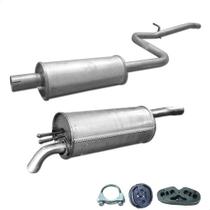 Escapamento Abafador+ Silencioso Doblô Cargo 1.4 2010 A 2015