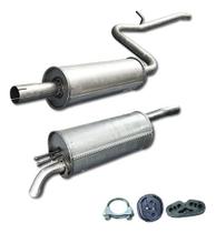 Escapamento Abafador + Silencioso Fiat Doblô 1.3 2002 A 2006