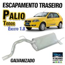 Escapamento Abafador Silencioso Traseiro Palio Todos Exceto 1.8