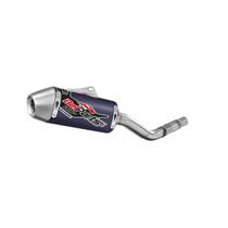 Escapamento belparts ttr-230 bhp short inox azul completo Escapamento belparts ttr-230 bhp short inox azul completo