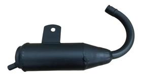 Escapamento Bikelete Garrafinha Preto Com Suporte E Pino