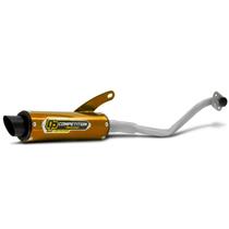 Escapamento Competition Pro Tork Curva Cromada Moto Honda Biz 100 1998 a 2005 Alto Desempenho