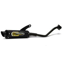 Escapamento Competition Pro Tork Curva Preta Moto Honda Pop 110 2016 a 2022 Alto Desempenho