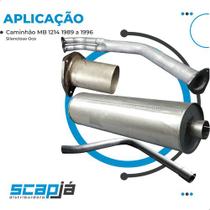 Escapamento Completo Caminhão Mercedes Benz 1214 1989 1996
