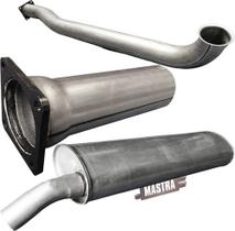 Escapamento Completo Cargo 1415 Motor Aspirado 2000 A 2002