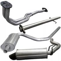 Escapamento Completo Fiat Uno Mille 1990 A 1991