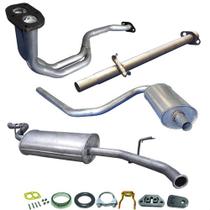 Escapamento Completo Pick Up Uno 1.3 8v 1988 1989 1990 1991