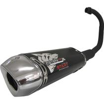 Escapamento Coyote Modelo START Mini-Tri Alumínio - Fazer FZ 15 ano 2023 em Diante - Yamaha Escapamento Coyote Modelo START Mini-Tri Alumínio - Fazer FZ 15 ano 2023 em Diante - Yamaha