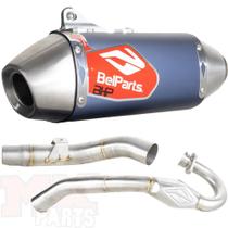Escapamento Curva + Ponteira Belparts Pro Short CRF 250F 18/24