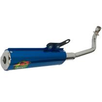 Escapamento Curva + Ponteira Wacs Rocket Cromado Pop 100