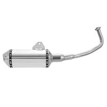 Escapamento de Moto Esportivo Pro Tork Mini 3 Stamp Honda Pcx Cromado Com Ponteira Peças Acessórios