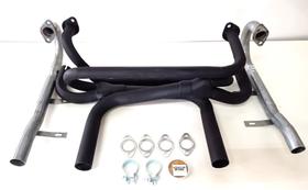 Escapamento Dimensionado 4x2 Sem Abafador Ponteira Preta Bengalas Acessorios Fusca