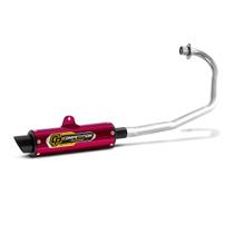 Escapamento Escape Esportivo Pro Tork Competition Honda Titan Fan 150 2009 a 2013 Esd Cromado