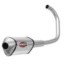 Escapamento Escape Gemoto Racing 3 Trioval Cg / Titan 1976 - 1999 Cromado Ponteira