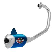 Escapamento Escape Gemoto Racing 3 Trioval Fan/cargo/start 160 2016 - 2017 Cromado Ponteira