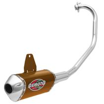 Escapamento Escape Gemoto Racing 3 Trioval Fazer / Factor 150 2013 - 2020 Cromado Ponteira Escapamento Escape Gemoto Racing 3 Trioval Fazer / Factor 150 2013 - 2020 Cromado Ponteira