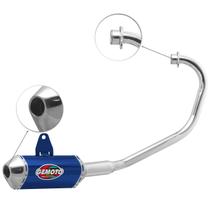 Escapamento Escape Gemoto Racing 3 Trioval Titan/fan 160 2016 - 2020 Cromado Ponteira