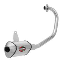 Escapamento Escape Gemoto Racing 3 Trioval Titan/fan 160 2016 - 2020 Cromado Ponteira Escapamento Escape Gemoto Racing 3 Trioval Titan/fan 160 2016 - 2020 Cromado Ponteira