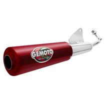 Escapamento Escape Gemoto Racing Pop 100 2007 - 2015 Cromado Ponteira