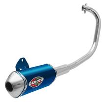 Escapamento Escape Moto Gemoto Racing 3 Trioval Ybr 125 2000 - 2008 Cromado Ponteira