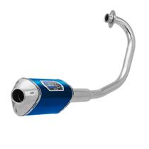 Escapamento Escape Moto Pro Tork Mini 3 Compatível Fan 125 2016 2017 Curva Cromada