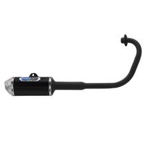 Escapamento Escape Pro Tork Mini 3 Moto Titan Esd Ex 150 2009 A 2013 E Fan 150 Mix Esdi 2010 A 2013 Curva Preta